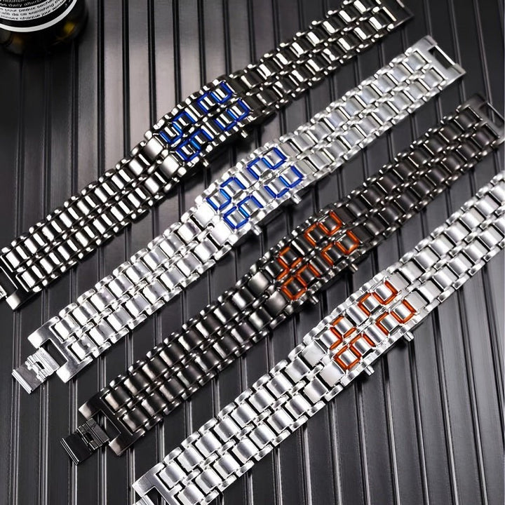 Lava Watch - Trendy LED Armbåndsur med Unik Design Skanto