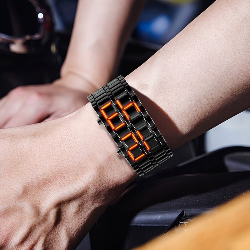 Lava Watch - Trendy LED Armbåndsur med Unik Design Skanto