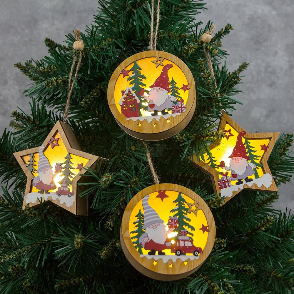 Skanto | LED Tre Julepynt – Festlige Juletrærdekorasjoner, Perfekt for Høytids DIY Gaver & Nyttårs Dekor