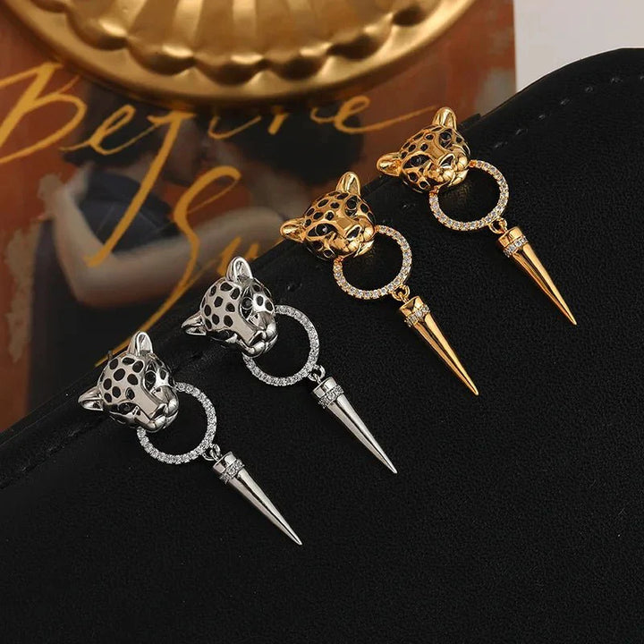 Skanto | Leopard Sirkel Dangle Øredobber