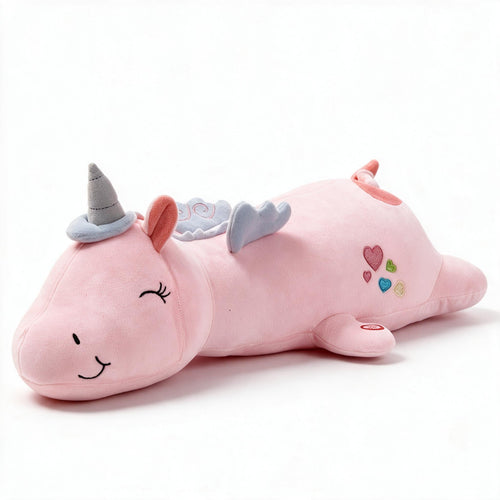 Leuchtendes Einhorn-Plüschtier mit Farbwechsel-LED, 60 cm