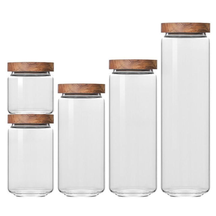 Lid Glass Storage Bottles | Skanto