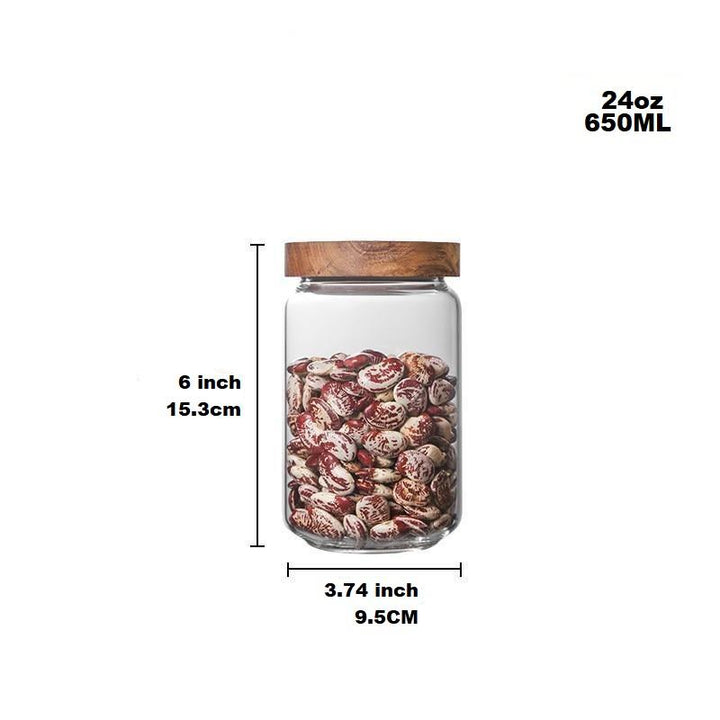 Lid Glass Storage Bottles | Skanto