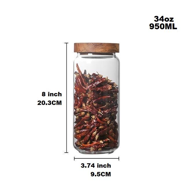 Lid Glass Storage Bottles | Skanto