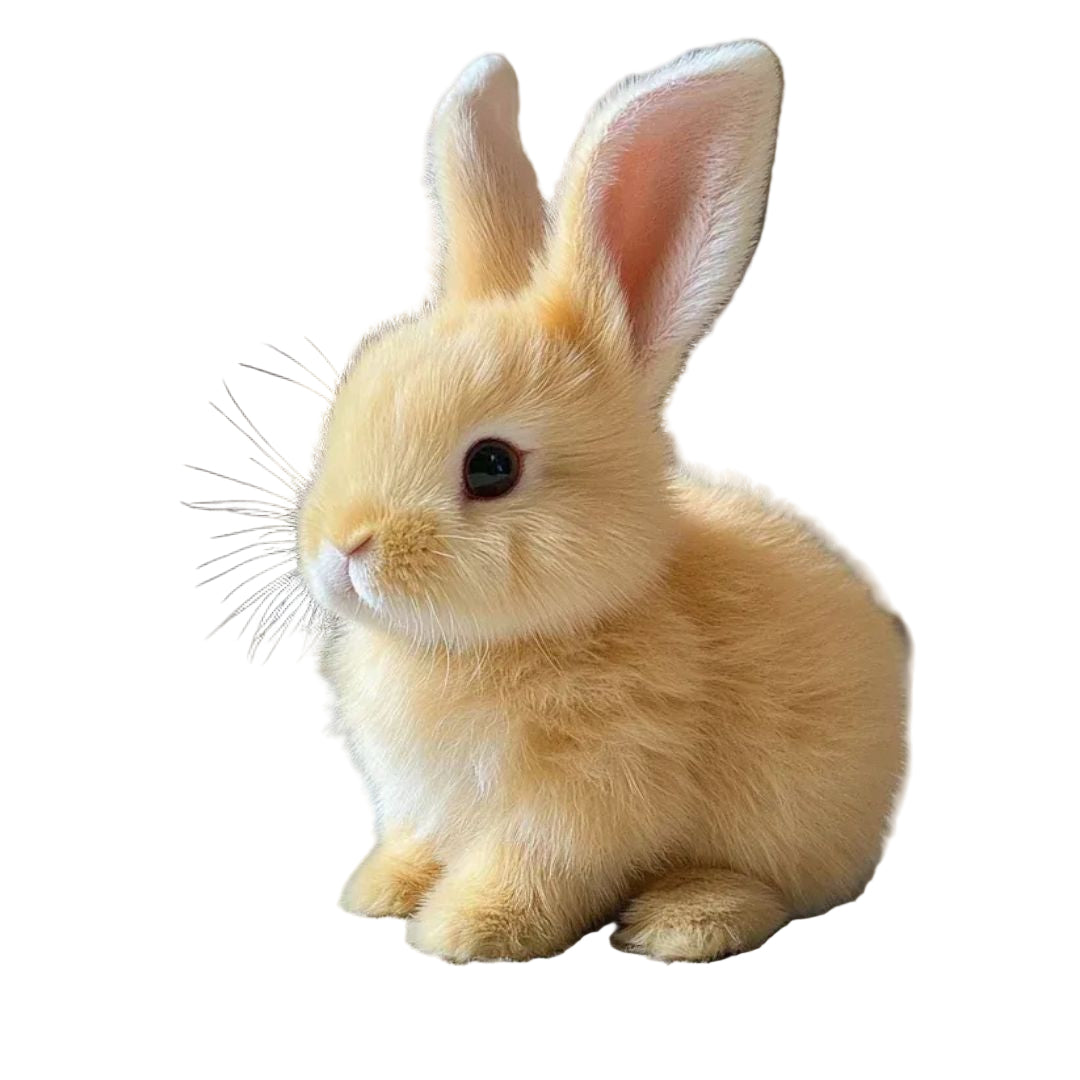 Norvo | Myk Plysj Kanin Mønster med Realistiske Detaljer