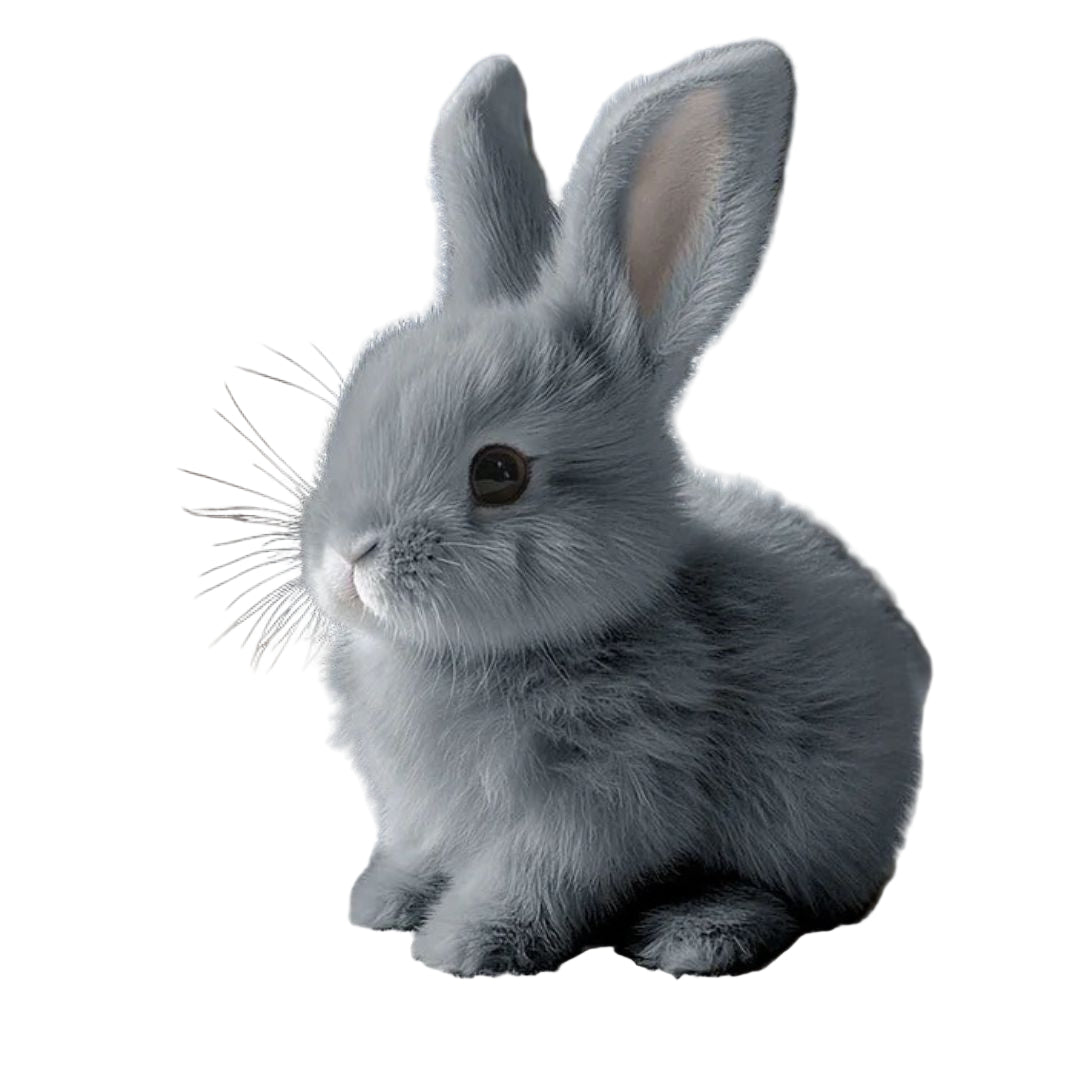 Norvo | Myk Plysj Kanin Mønster med Realistiske Detaljer