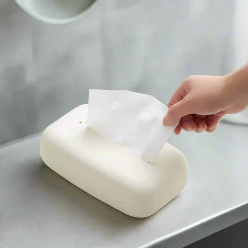 Skanto | Lys beige myk vevde boksdeksel