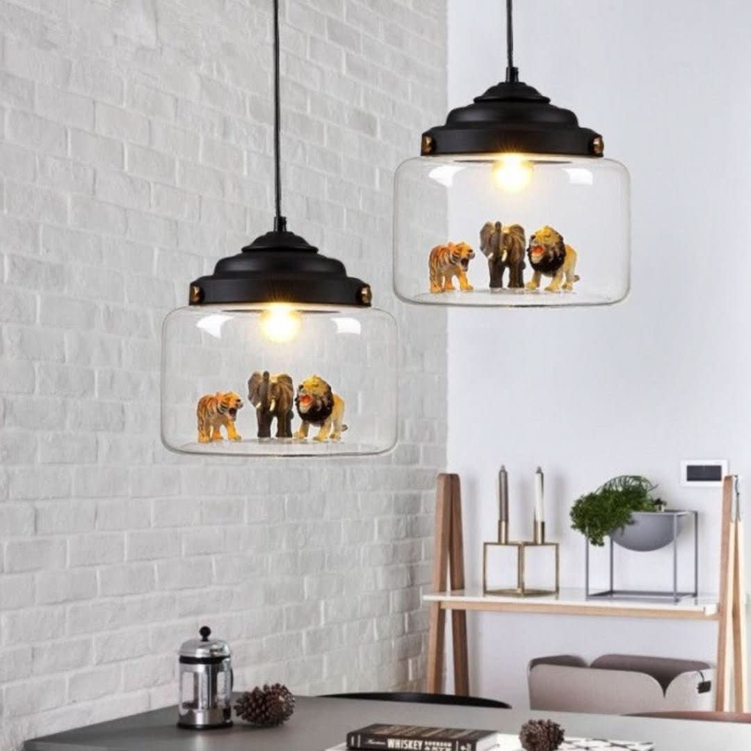 Skanto | Smaller Zoo | Pendellampe med glasskjerm
