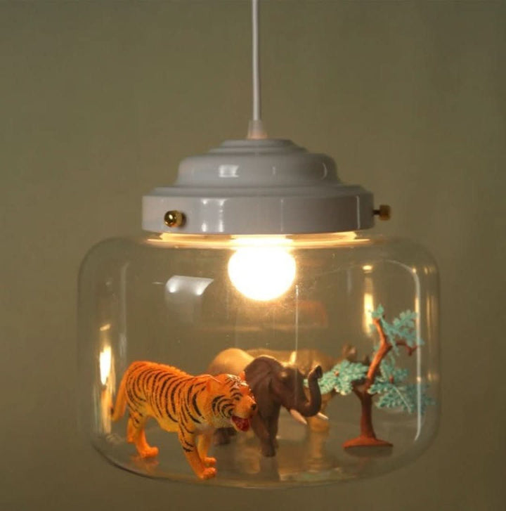 Skanto | Smaller Zoo | Pendellampe med glasskjerm