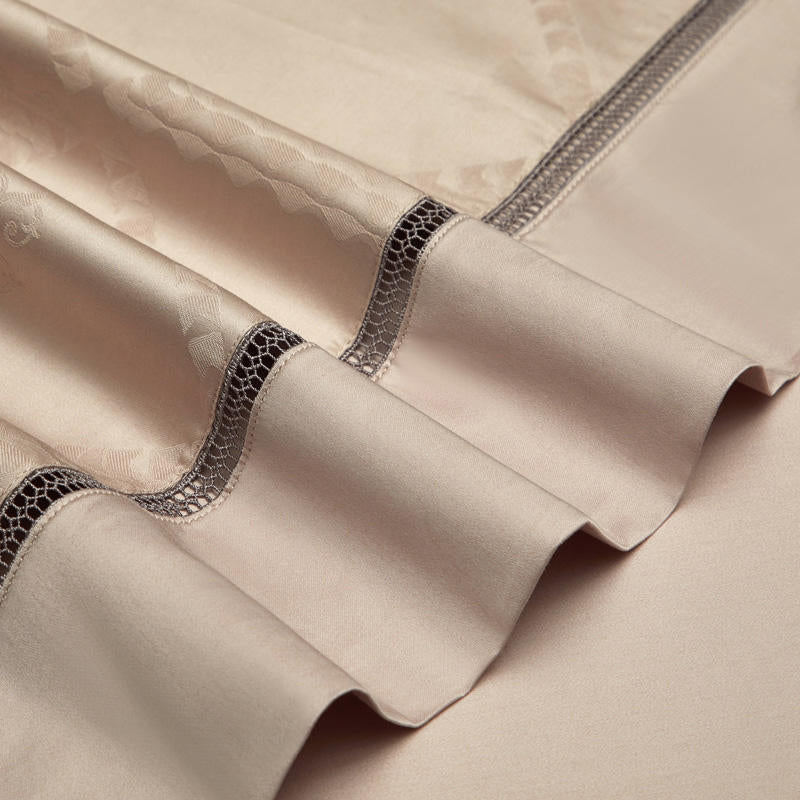 Lounge Duvet Cover Set – 1000 TC egyptisk bomull med Art Deco-design | Skanto