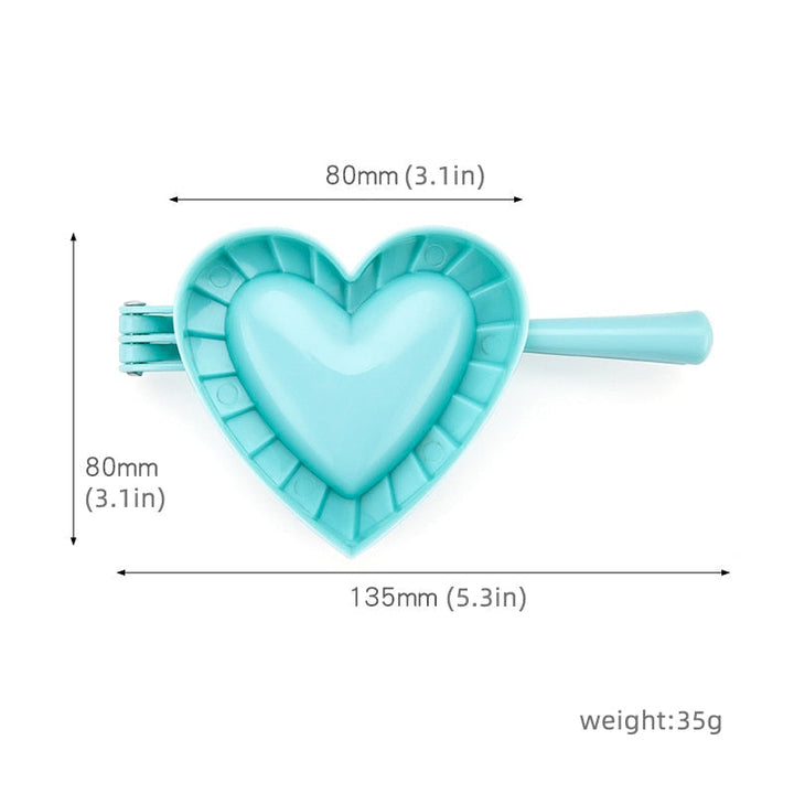 Love Shape Dumpling Mold Plastisk Mold Stor Kjøkken Tilbehør | Skanto