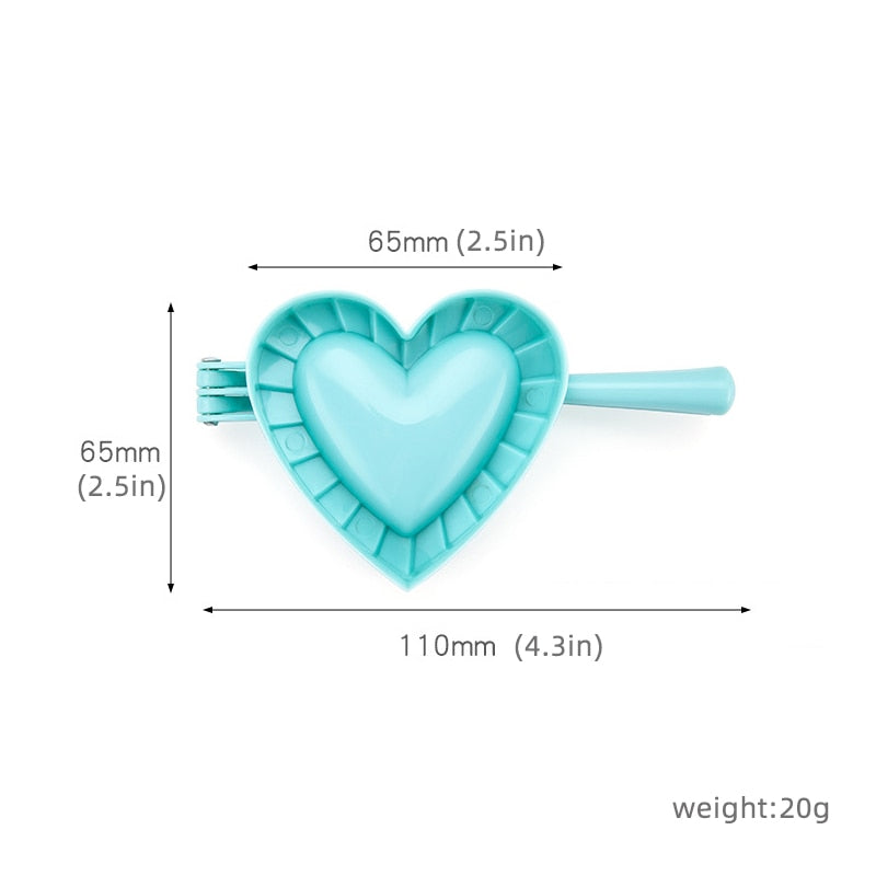 Love Shape Dumpling Mold Plastisk Mold Stor Kjøkkenutstyr | Skanto