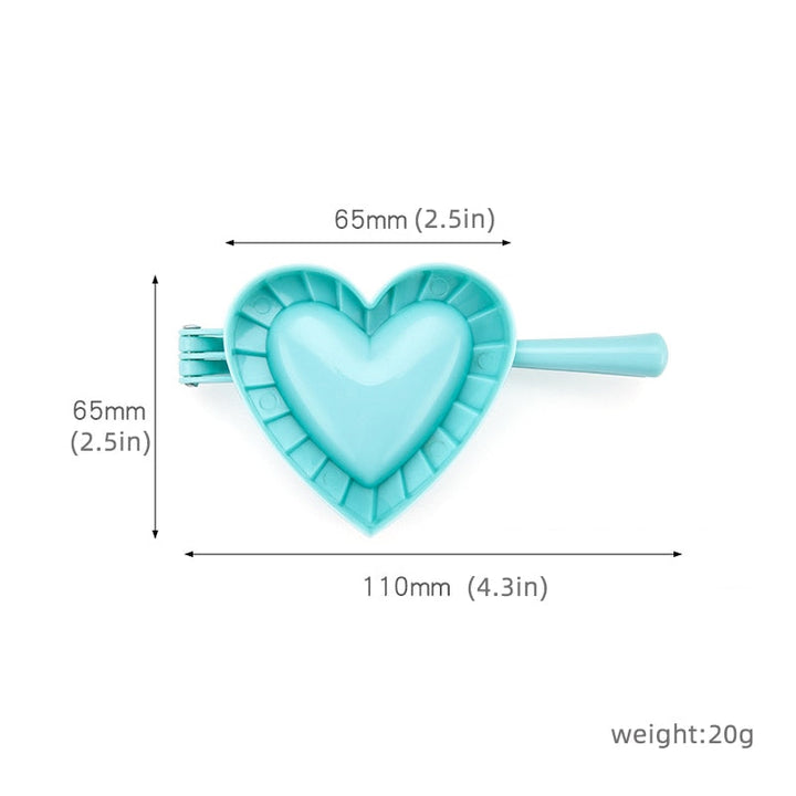 Love Shape Dumpling Mold Plastisk Mold Stor Kjøkken Tilbehør | Skanto