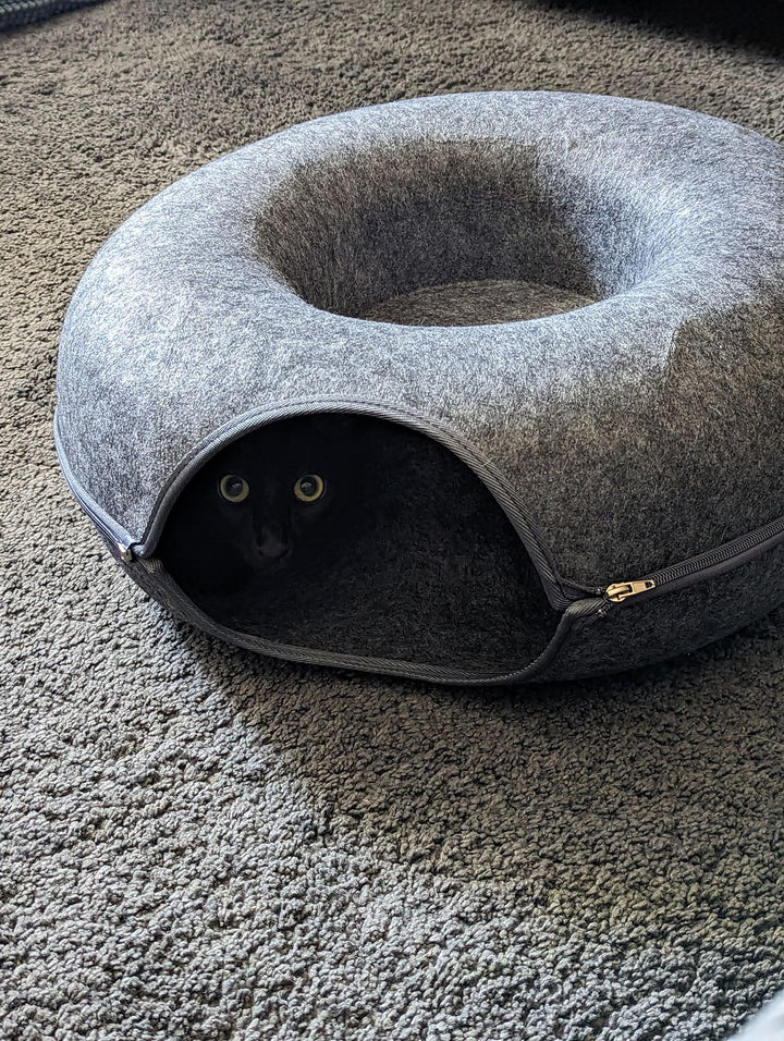 Purrfect Den - Luksus Katte Tunnel med Soveplass Skanto