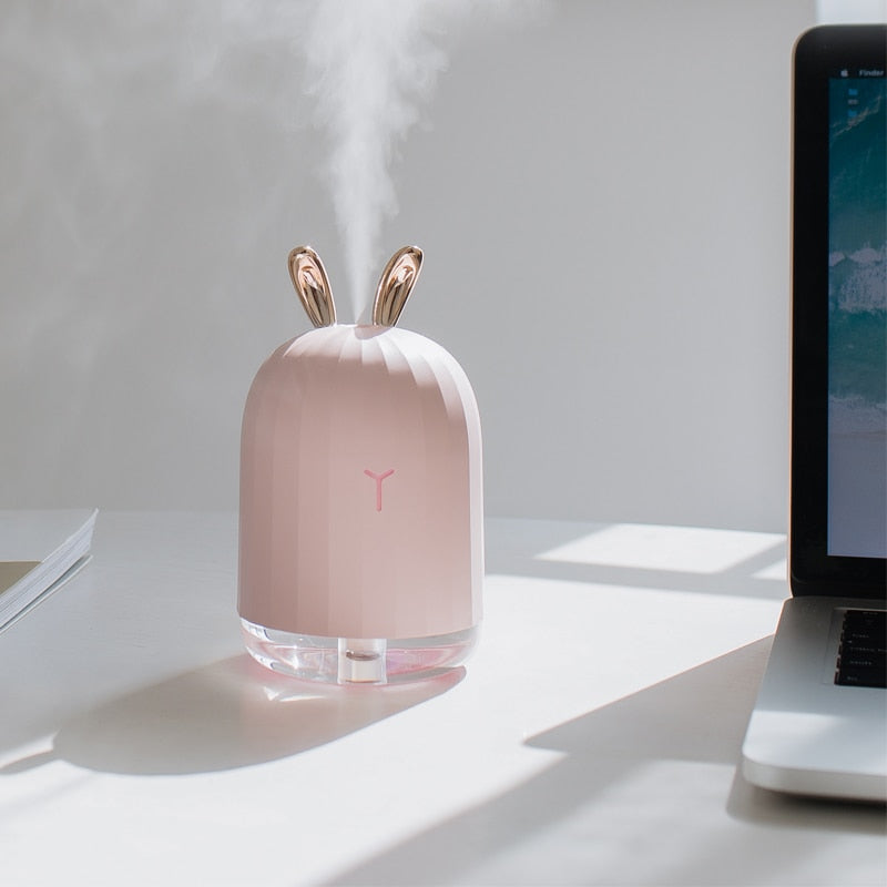 Skanto | BunnyAir Barne Luftfukter – Med Nattlys og LED Belysning