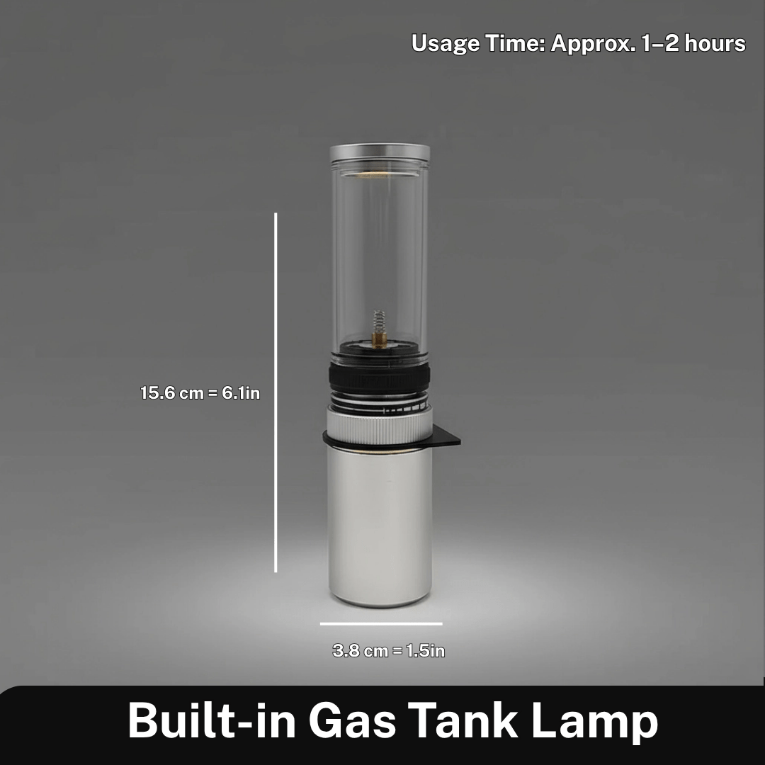 Skanto | LUMETRA – Justerbar butan campinglampe for fleksible lysinnstillinger