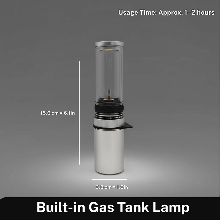 Skanto | LUMETRA – Justerbar butan campinglampe for fleksible lysinnstillinger