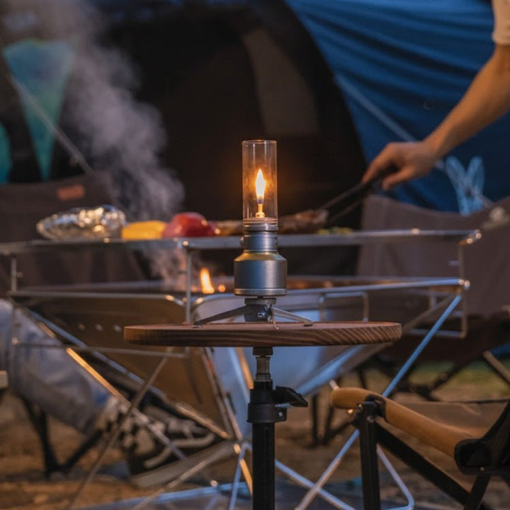 Skanto | LUMETRA – Justerbar butan campinglampe for fleksible lysinnstillinger