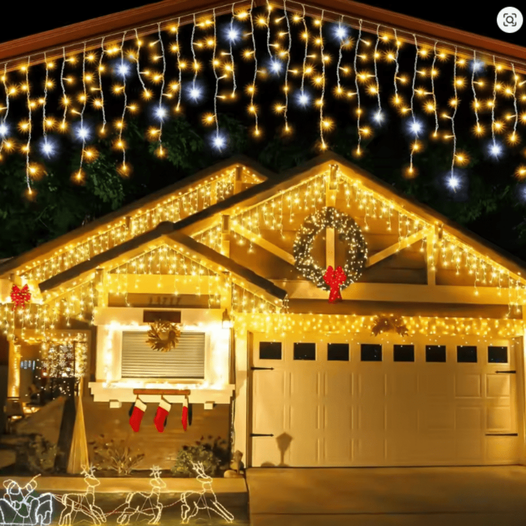 Skanto | LUMICURTAIN – LED Hagegardiner for Funklende Ute Stemning