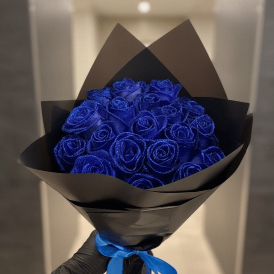 Skanto | Fleurion Forever Bloom Rose | ekte konserverte glitterrose for romantiske gaver og hjemmedekorasjon