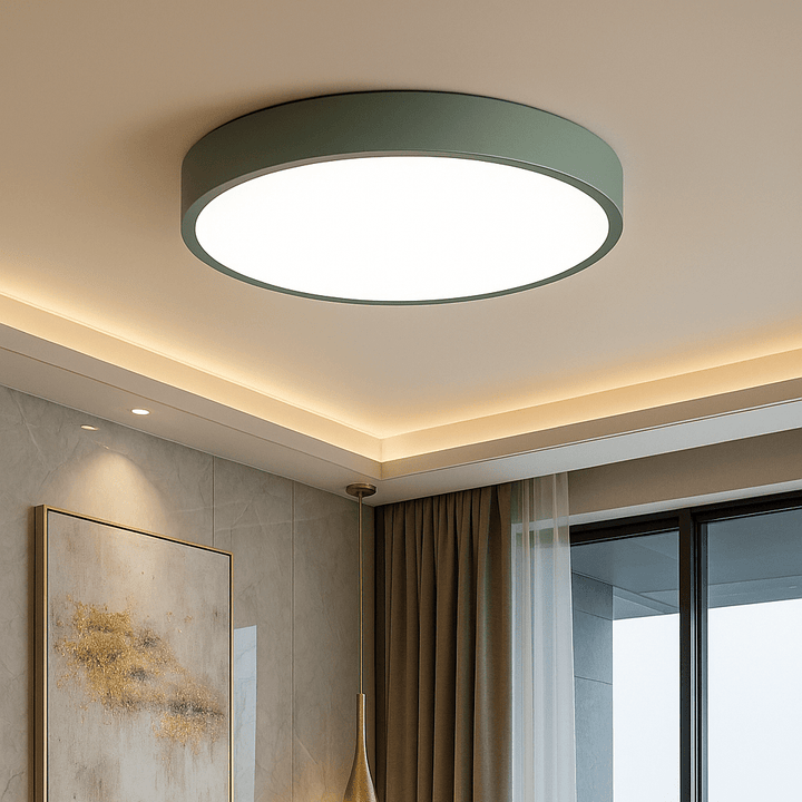 Rund LED Flush Taklampe | Skanto