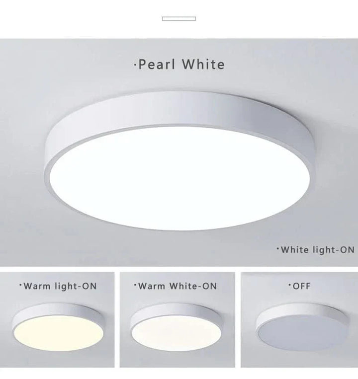 Rund LED Flush Taklampe | Skanto