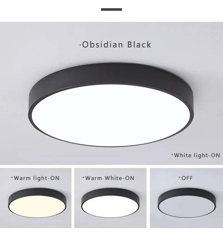 Rund LED Flush Taklampe | Skanto