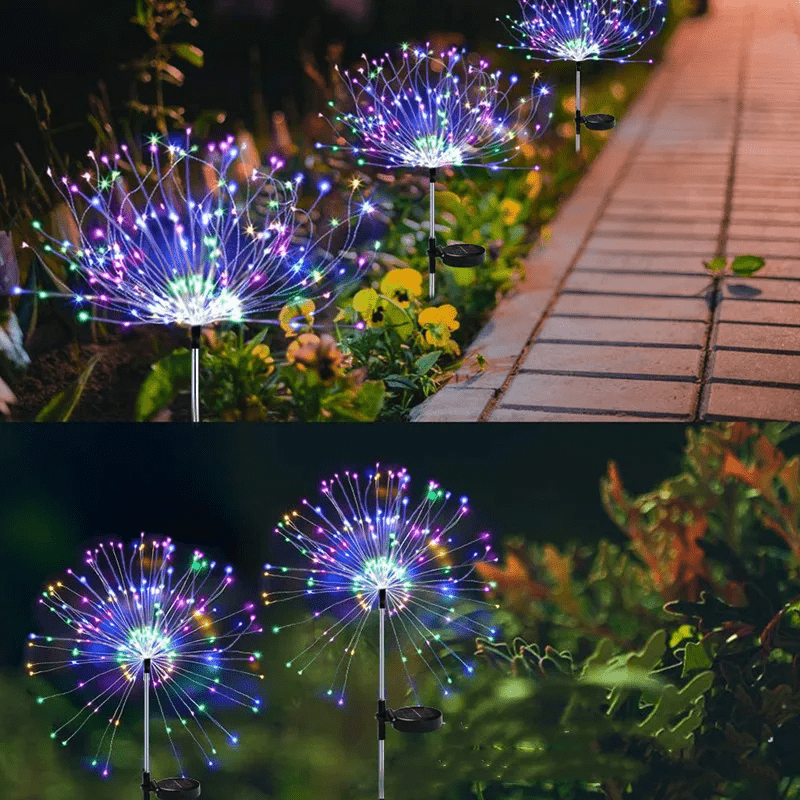 Skanto | Elegant LED fyrverkerilamper for utendørsområder, IP65, solenergidrevet belysning