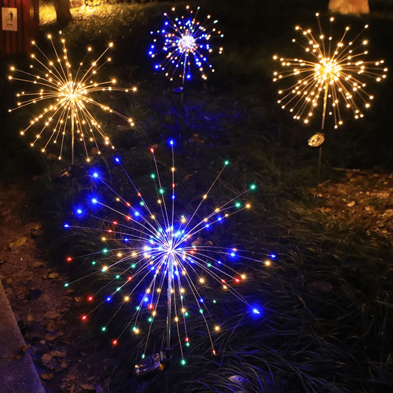 Skanto | Elegant LED fyrverkerilamper for utendørsområder, IP65, solenergidrevet belysning