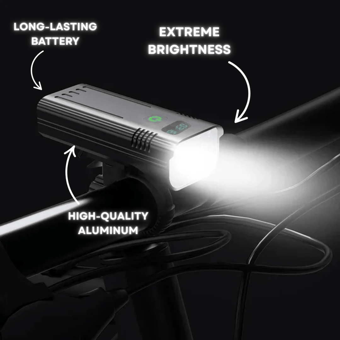 Skanto | ROADGLOW X – 5000 lumen sykkellys med 12 LED-lamper og USB-C oppladbart batteri