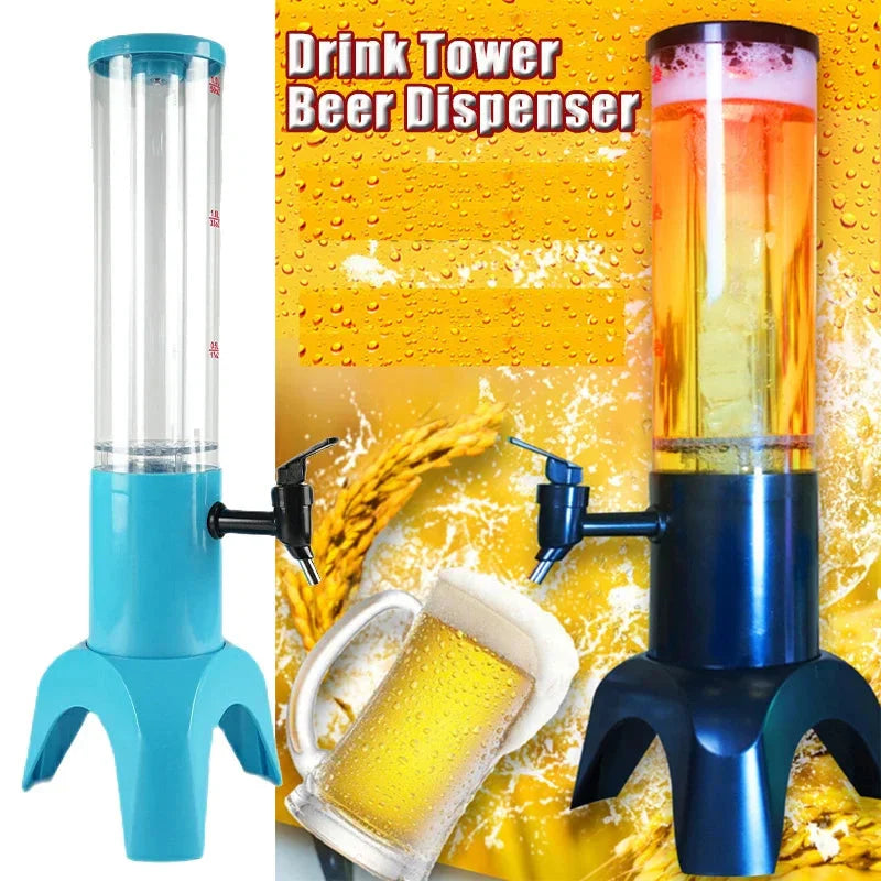 Luminous Beer Tower Drink Dispenser Øl Fat Mimosa Tower med Lys | Skanto