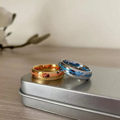 Skanto | Luminous Engraved Ring – Glow-in-the-Dark Jewelry for Positivity & Happiness