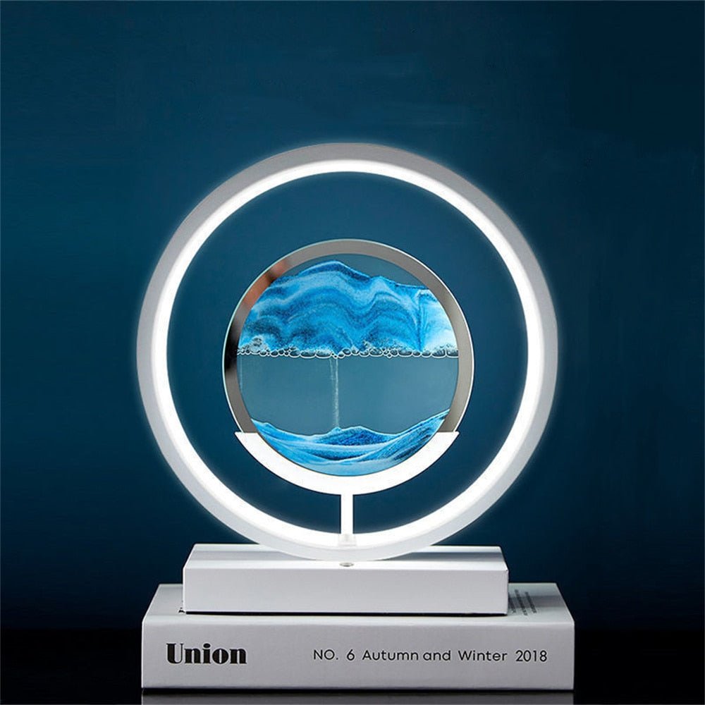 Skanto | LUMISAND – 3D LED Flytende Sand Kunst Bordlampe med USB-lading