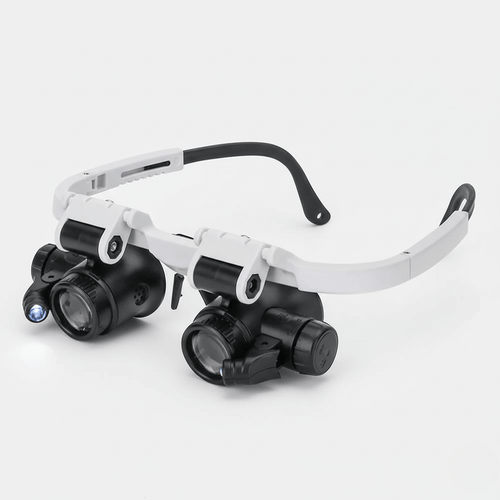 Skanto | LUMIVISOR – Justerbare LED Forstørrelsesglass med 8x–23x Zoom