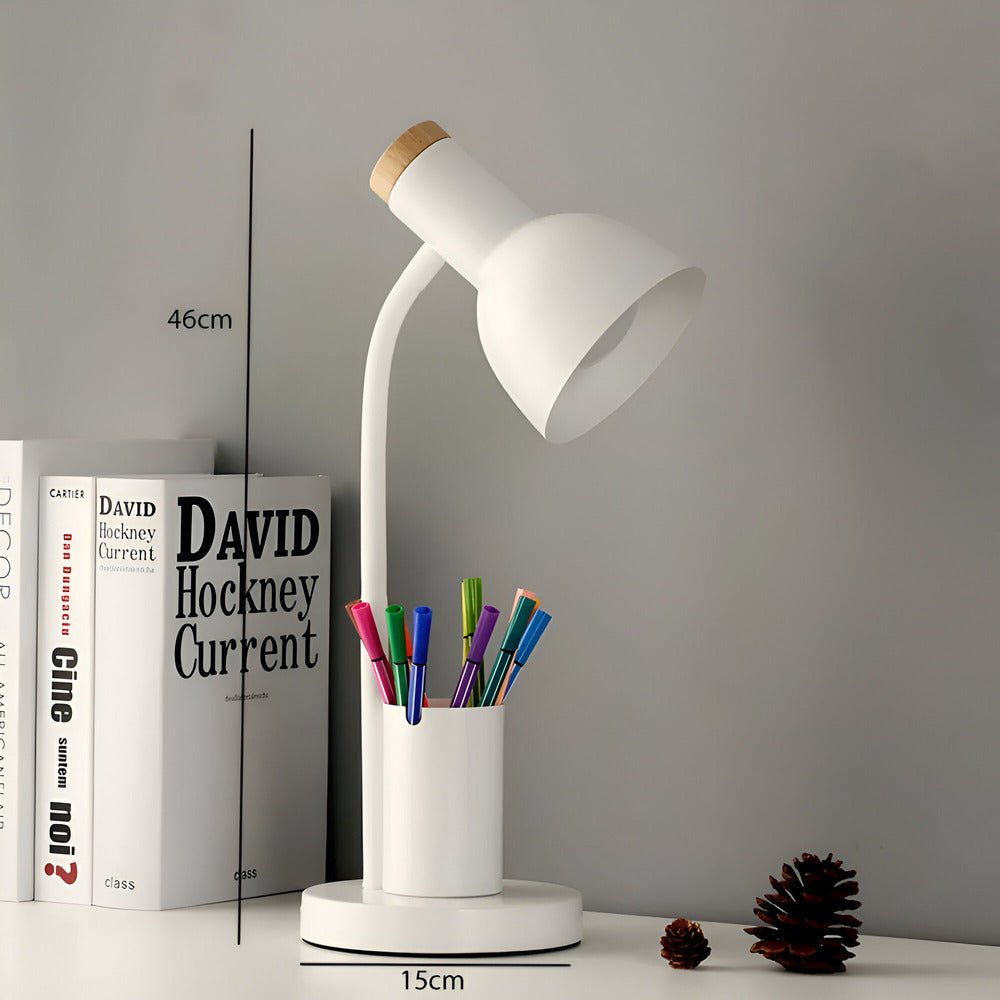 Skanto | LumoDesk – LED bordlampe med pennholder for organisering og belysning