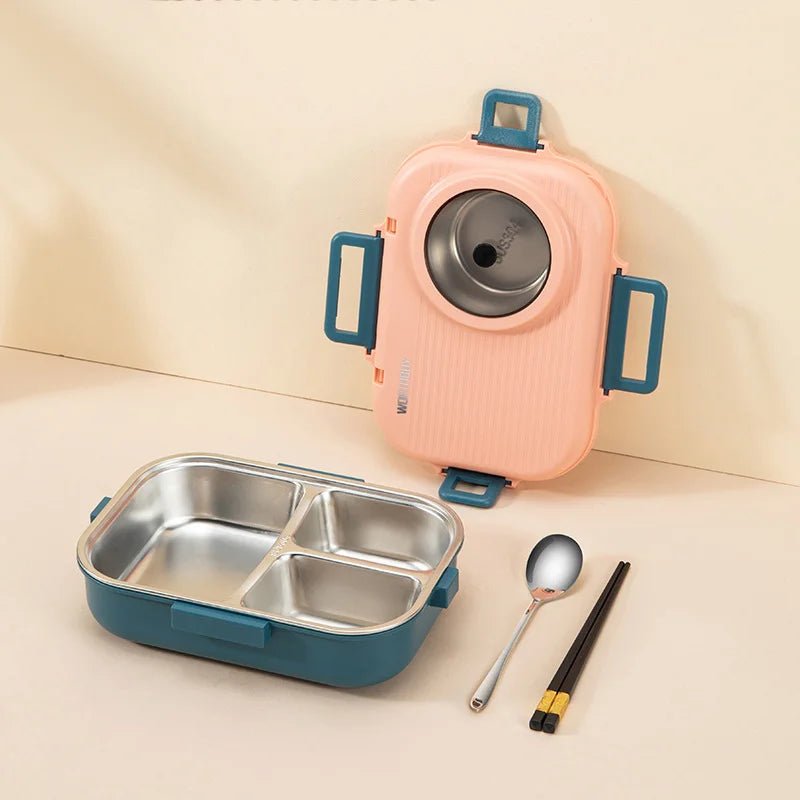 Skanto | LUNCHMATE – Lunchboks i rustfritt stål med 3 rom for ferske og organiserte måltider