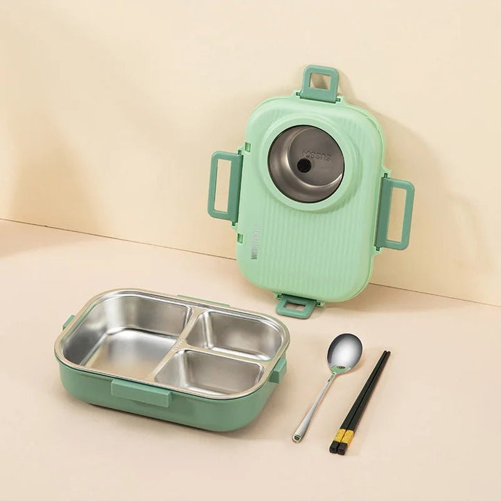 Skanto | LUNCHMATE – Lunchboks i rustfritt stål med 3 rom for ferske og organiserte måltider