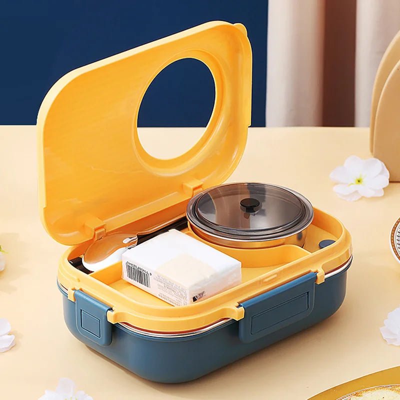 Skanto | LUNCHMATE – Lunchboks i rustfritt stål med 3 rom for ferske og organiserte måltider