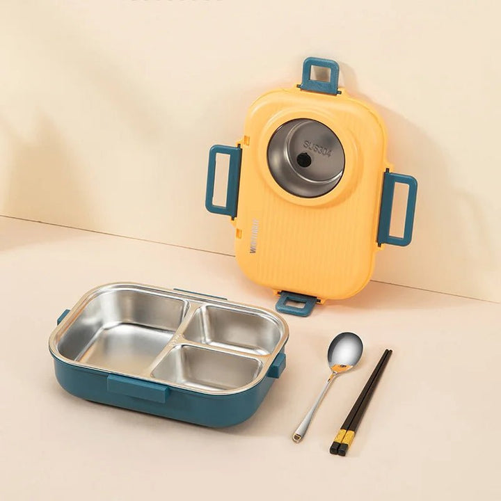 Skanto | LUNCHMATE – Lunchboks i rustfritt stål med 3 rom for ferske og organiserte måltider
