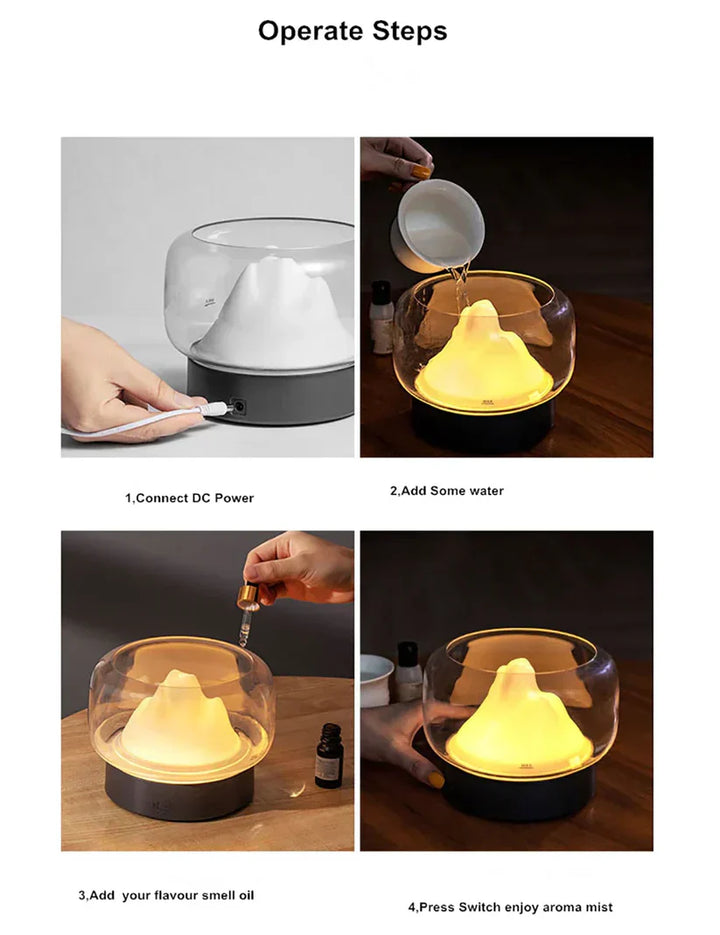 Skanto | Luksus Aroma Diffuser med LED-belysning - AromaGlow