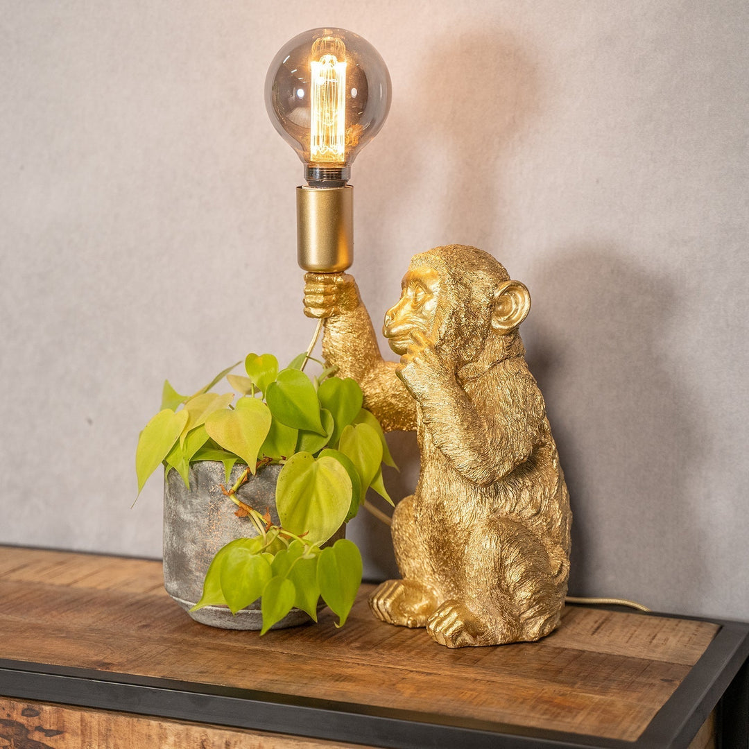 Skanto | Luxe GoldenChimp Bordlampe