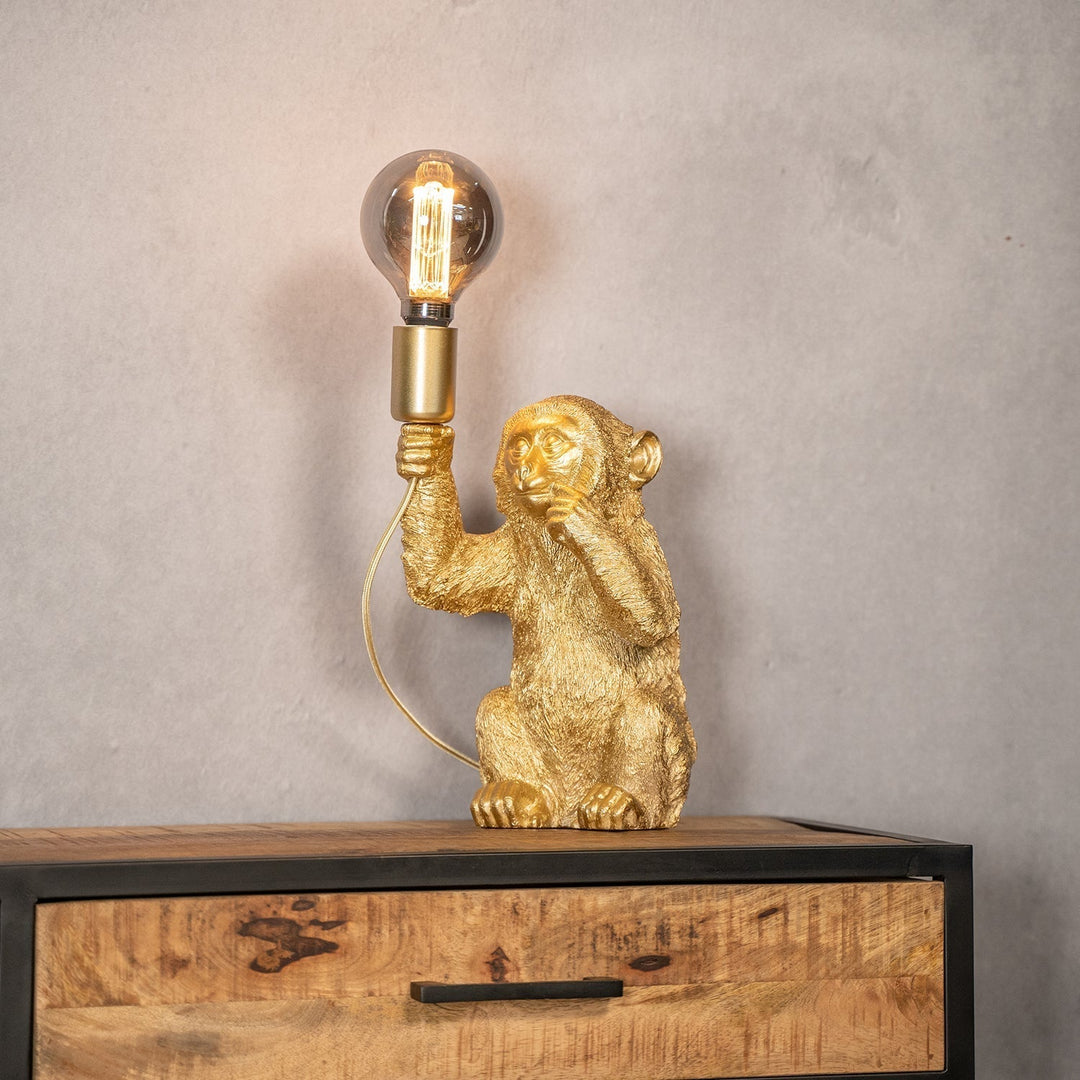 Skanto | Luxe GoldenChimp Bordlampe