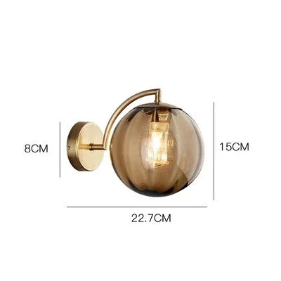Skanto | Luxe Moderne Glass Vegglampe - CrystalGlow
