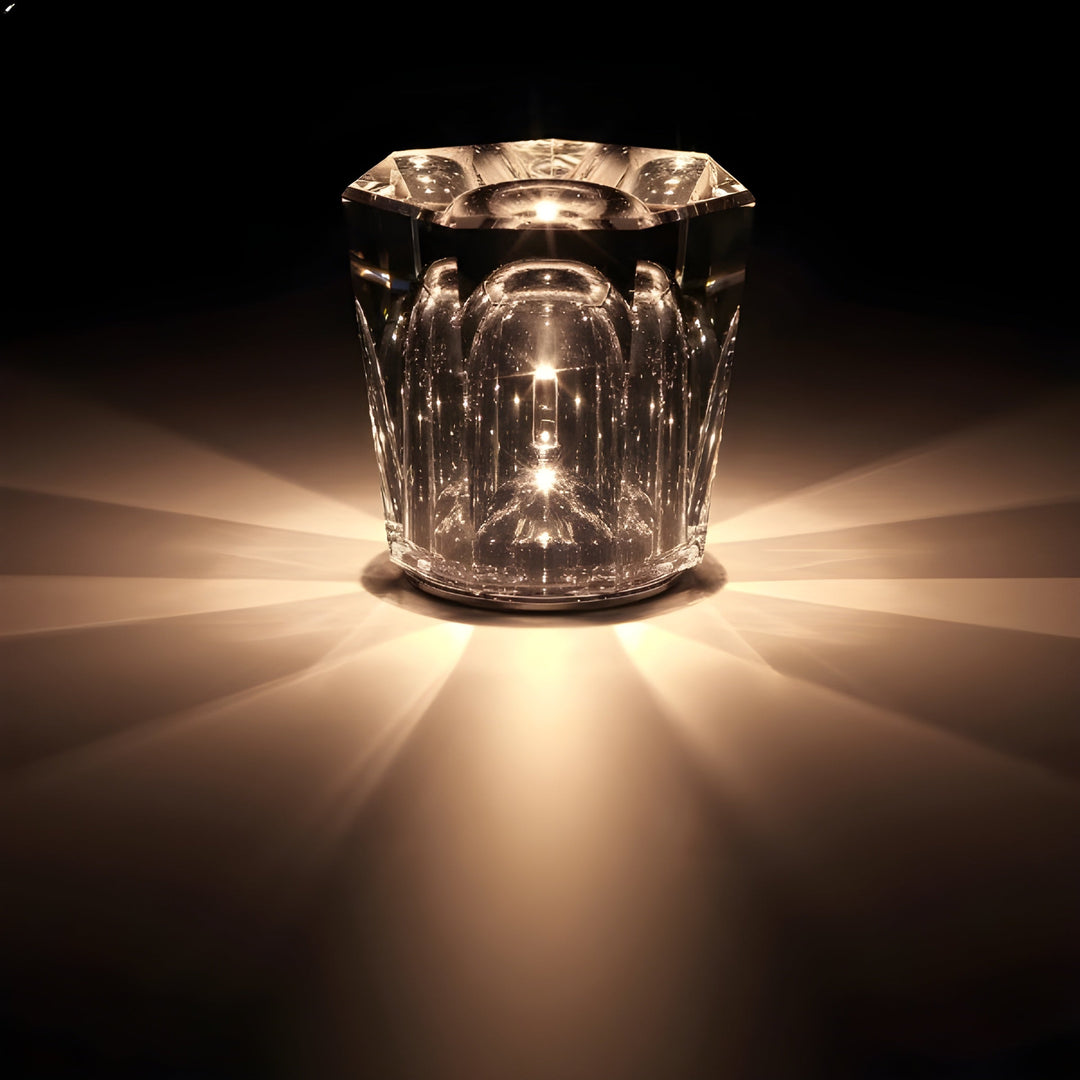 Skanto | Luxe Oppladbar Diamant Krystall Bordlampe - Lumière Diamant