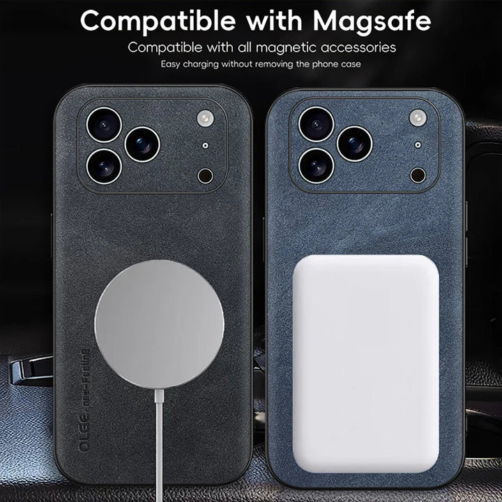 Skanto | LUXEGUARD – Premium Læder Telefonveske med MagSafe for iPhone