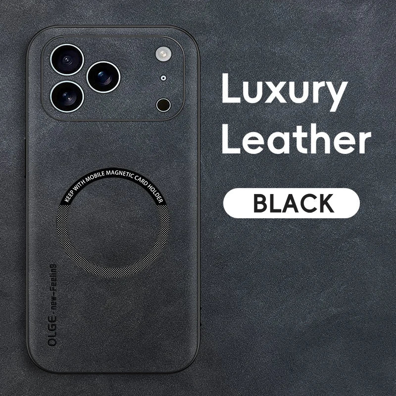 Skanto | LUXEGUARD – Premium Læder Telefonveske med MagSafe for iPhone