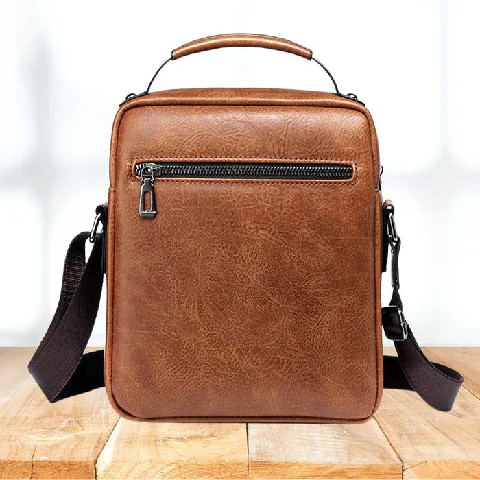 Skanto | LeatherLux Elegant Skinn Skulderveske | Høy- Kvalitets Design | Praktisk & Stilfull for Hverdag & Kontor