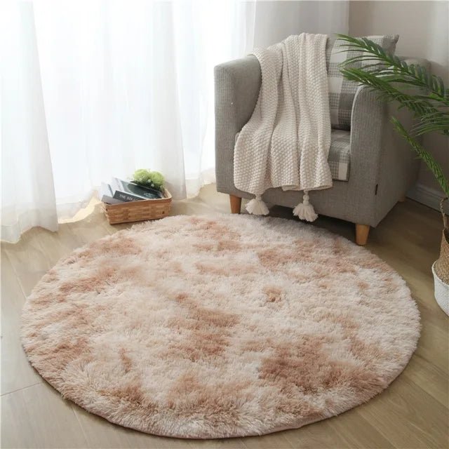 Skanto | Velvéri Luxe FluffyMat Teppe | Ultra-mykt rundt plysjteppe for koselige hjem og soverom dekor