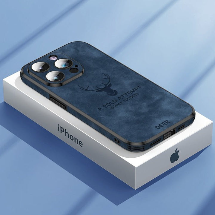 Skanto | LUXIGUARD LEATHER – Luksuriøs iPhone-deksel med støtsikring