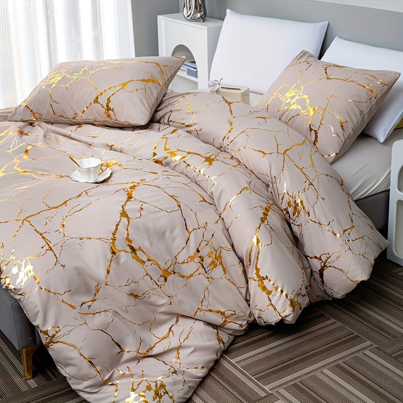 Skanto | Marmorprint Luksus Duvet Cover Sett